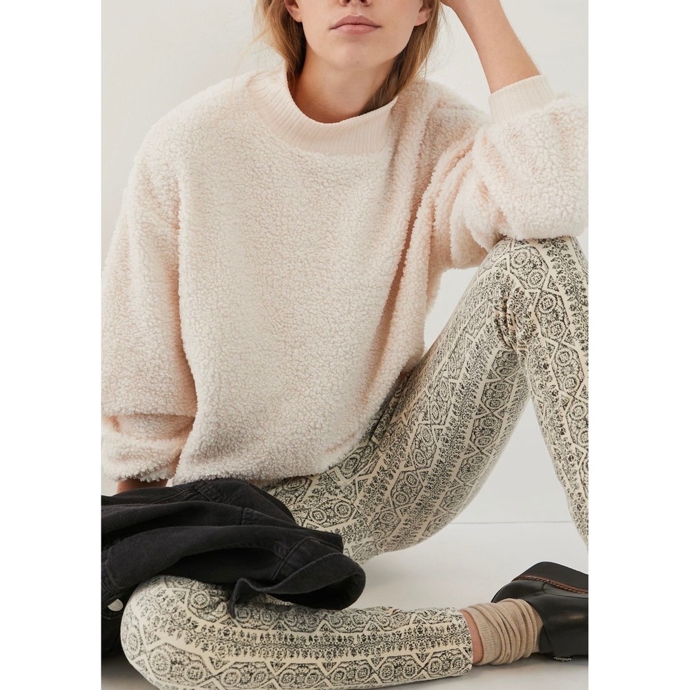 Anthropologie Porridge Brynne Sherpa Pullover Sweater Pullover Sweatshirt Medium